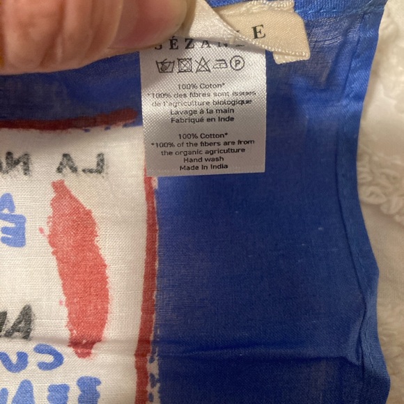 Sezane NWOT Cotton Neckerchief - Picture 4 of 5